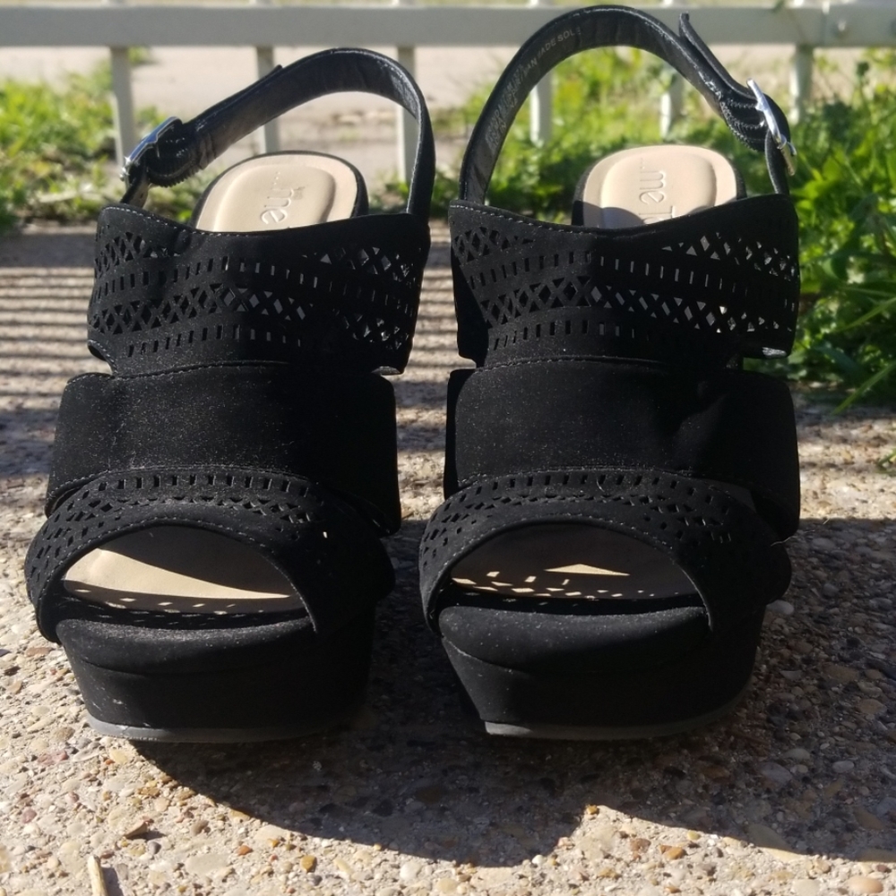 Vegan Suede Wedges